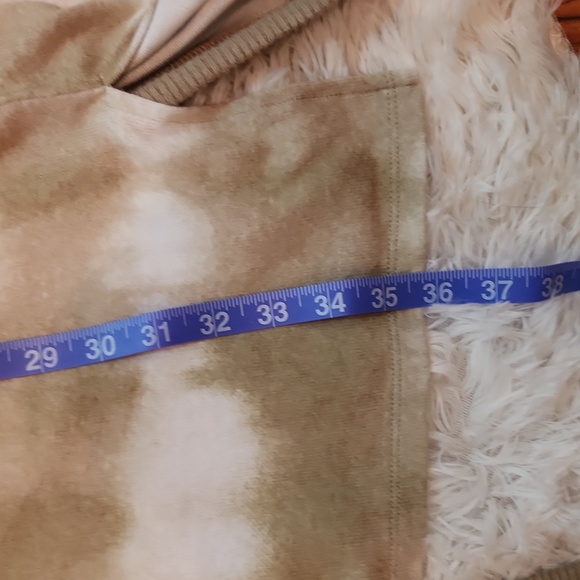 Market & Spruce open front cardigan in tan and white - Picture 7 of 7